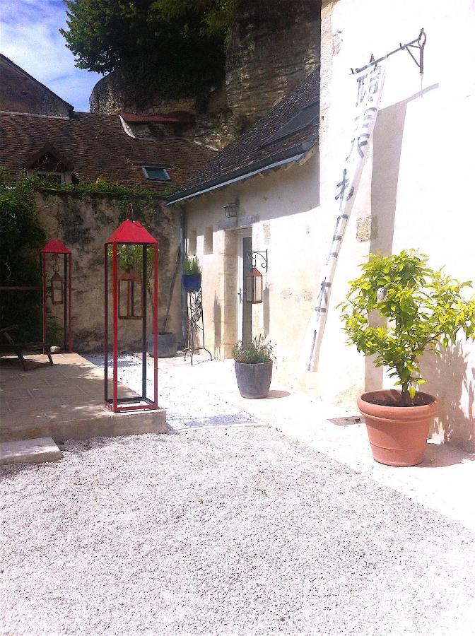 Bed and Breakfast Troglodyte loft Thoré-la-Rochette Exterior foto